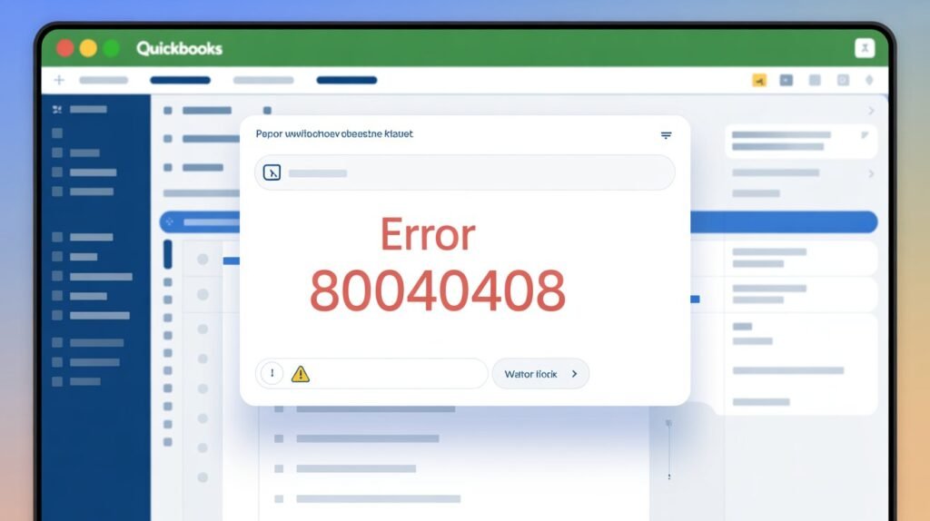 ix QuickBooks Error 80040408