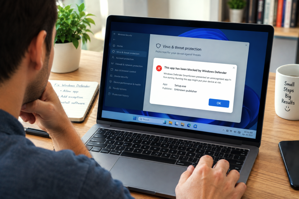 Windows Defender Not Allowing